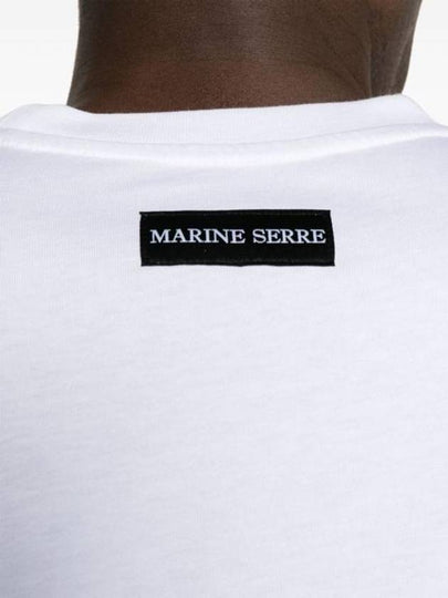 Short Sleeve T Shirt MTT077CJER0009 WH10 White - MARINE SERRE - BALAAN 2