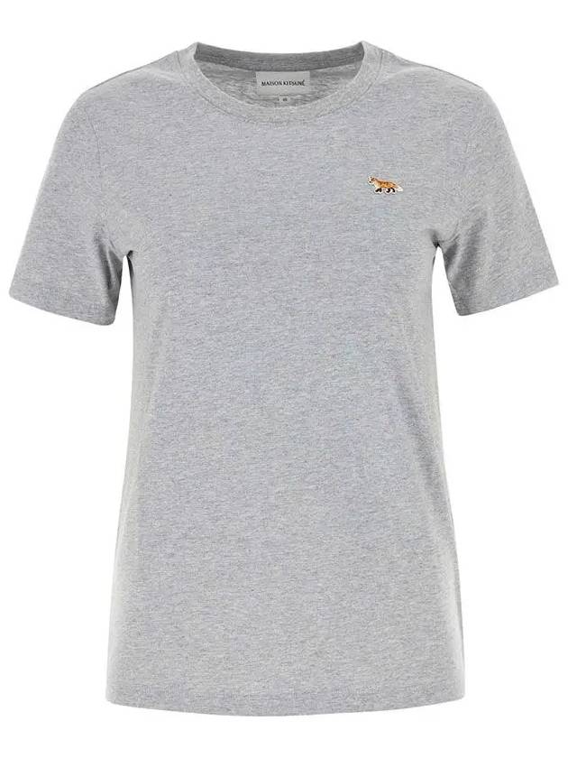 Baby Fox Patch Regular Short Sleeve T-Shirt Grey - MAISON KITSUNE - BALAAN 3