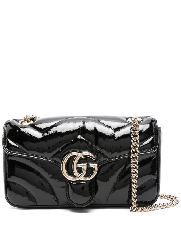 GG Marmont Small Shoulder Bag Gold Black - GUCCI - BALAAN 2