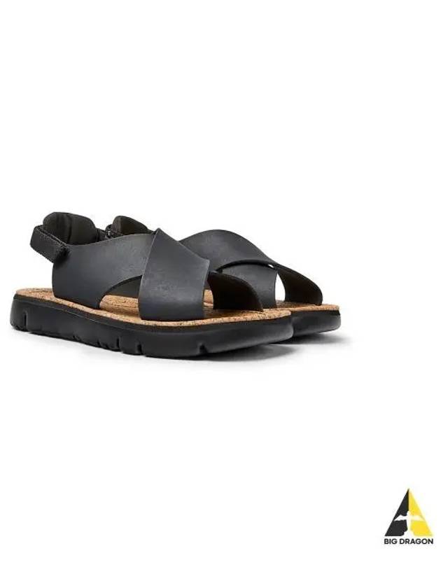 Oruga Leather Sandals Black - CAMPER - BALAAN 2