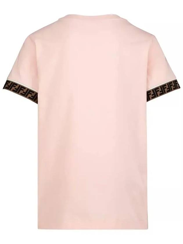 Kids Women FF Logo T Shirt JUI018 7AJ F16WG - FENDI - BALAAN 3