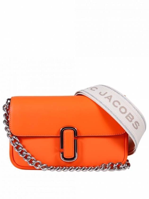 J Marc Logo Chain Shoulder Bag Orange - MARC JACOBS - BALAAN 1