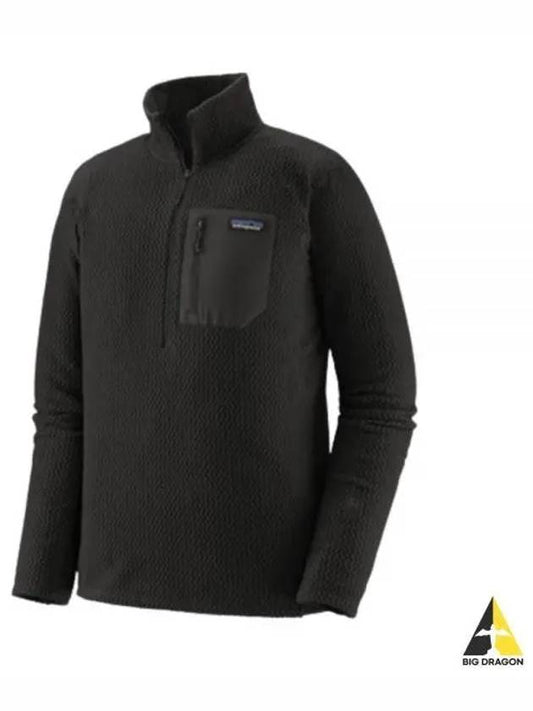 Men's R1 Air Zip-Neck Long Sleeve T-shirt Black - PATAGONIA - BALAAN 2