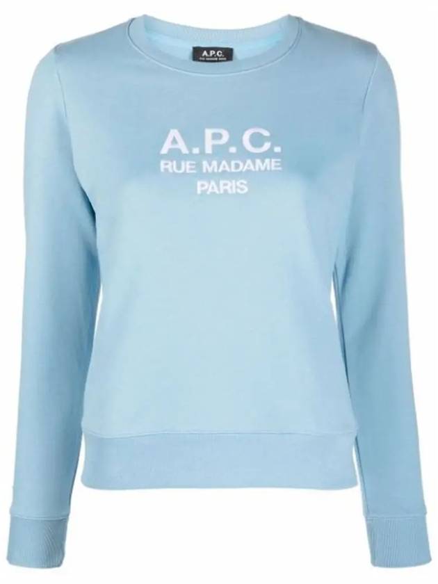 WoMen's TINa Sweatshirt Light Blue - A.P.C. - BALAAN 3