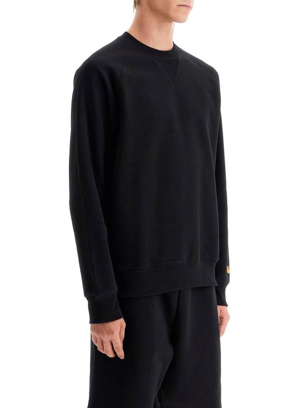 Chase Crew Neck Sweatshirt Black - CARHARTT WIP - BALAAN 3