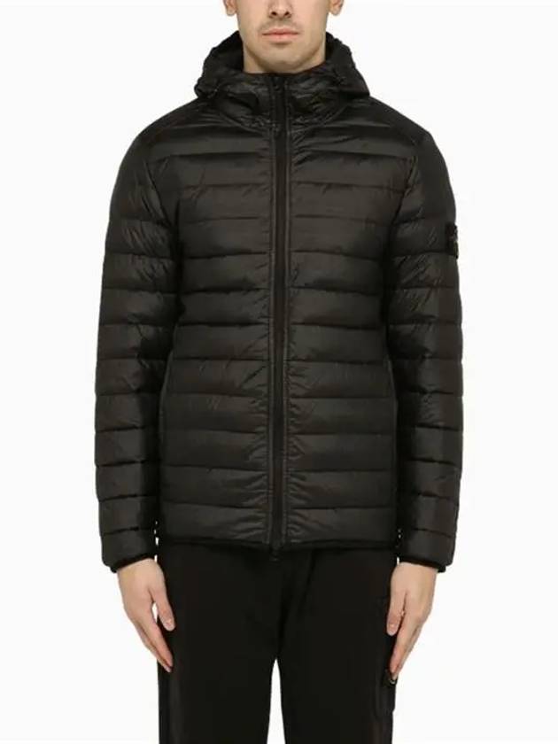 Loom Woven Chambers R-Nylon Down-TC Light Hoodie Down Jacket Black - STONE ISLAND - BALAAN 5