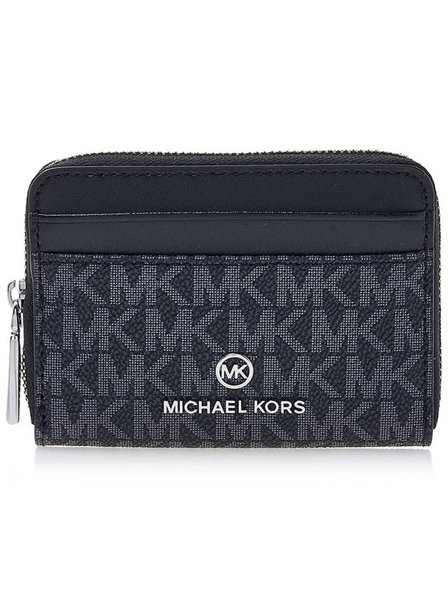 Jet Set Small Logo Card Wallet Black - MICHAEL KORS - BALAAN 2