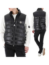 Cerces Logo Patch Down Padded Vest Black - MONCLER - BALAAN 2