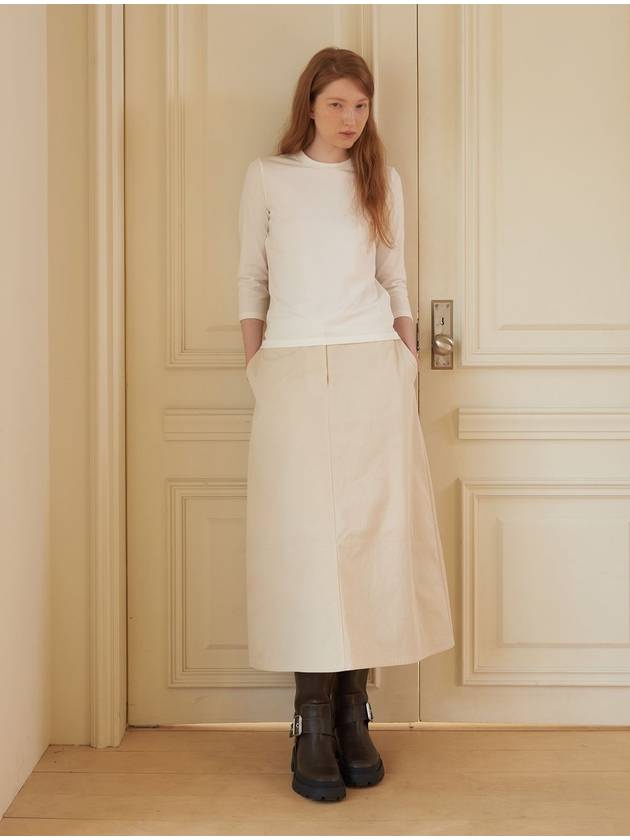 A Line Skirt Ivory - CORCA - BALAAN 1