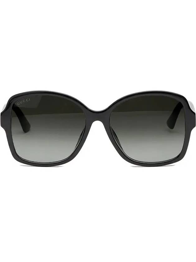 Eyewear Horn Rim Asian Fit Sunglasses Black - GUCCI - BALAAN 4