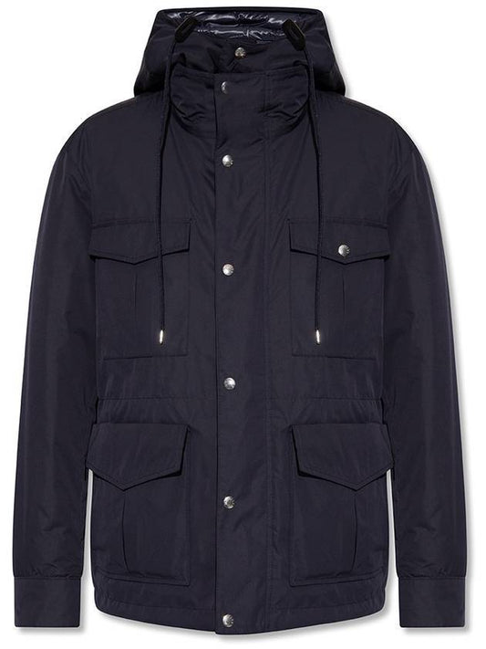 ISIDORE Reversible Down Short Jacket Navy Blue - MONCLER - BALAAN 1