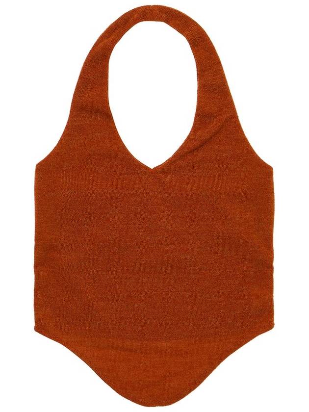 HALTERNEK KNIT VEST ORANGE - DON’T ASK MY PLAN - BALAAN 2