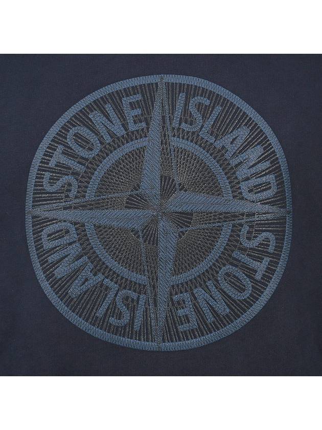 Men's Industrial One Print Sweatshirt Navy - STONE ISLAND - BALAAN 7