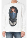 NUW21253 Mask Hooded Sweatshirt White 081 - IH NOM UH NIT - BALAAN 2