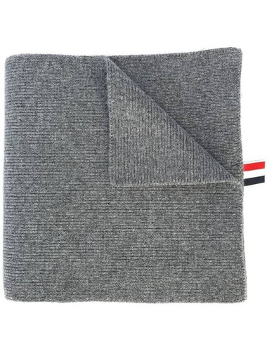 Striped Cashmere Muffler Grey - THOM BROWNE - BALAAN 1