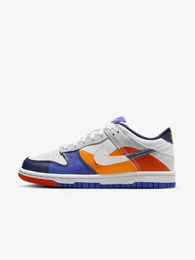 Dunk Low SE Junior Sneakers White Light Silver Midnight Navy FQ7674 100 698109 - NIKE - BALAAN 1