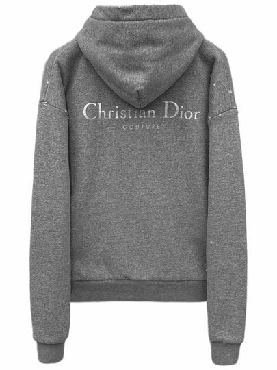 23FW logo overfit hooded sweatshirt 343J691A 870 - DIOR - BALAAN 2