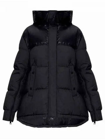 ETIVAL arm logo patch two tone down jacket black women s padding 233357 - MONCLER - BALAAN 1