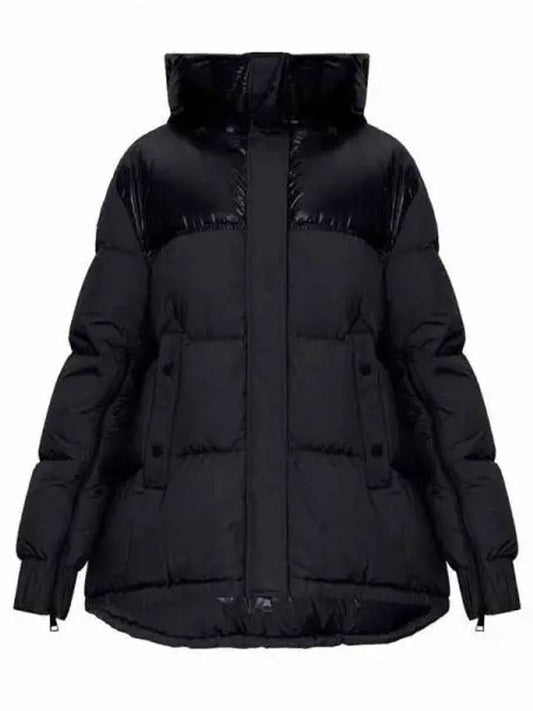 ETIVAL arm logo patch two tone down jacket black women s padding 233357 - MONCLER - BALAAN 1