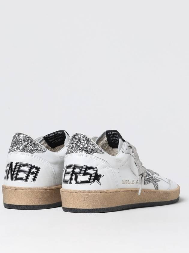 Ball Star Heel Tab Low Sneakers White Silver - GOLDEN GOOSE - BALAAN 4