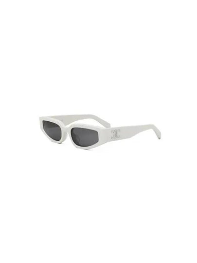 Eyewear Triomphe Cat Eye Sunglasses Shiny White - CELINE - BALAAN 2