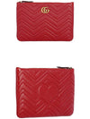 GG Marmont Leather Pouch Bag Red - GUCCI - BALAAN 3