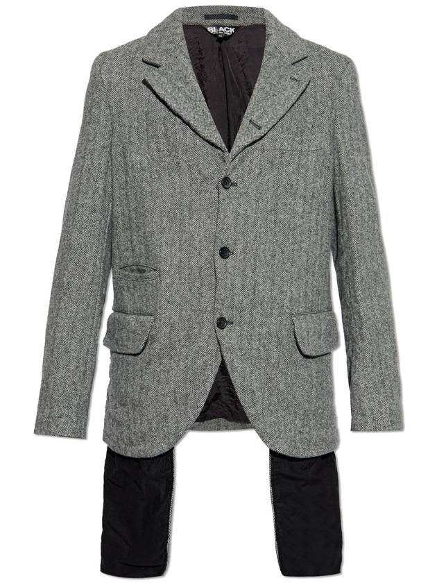 Comme Des Garçons Black Wool Blazer, Unisex, Grey - COMME DES GARCONS - BALAAN 1