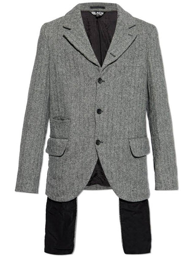 Comme Des Garçons Black Wool Blazer, Unisex, Grey - COMME DES GARCONS - BALAAN 1