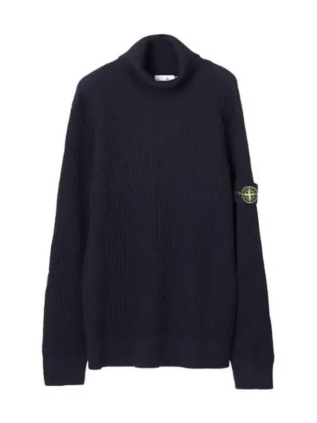 Full rib wool turtleneck knit regular fit men - STONE ISLAND - BALAAN 1