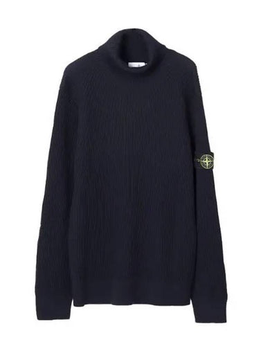 Full rib wool turtleneck knit regular fit - STONE ISLAND - BALAAN 1