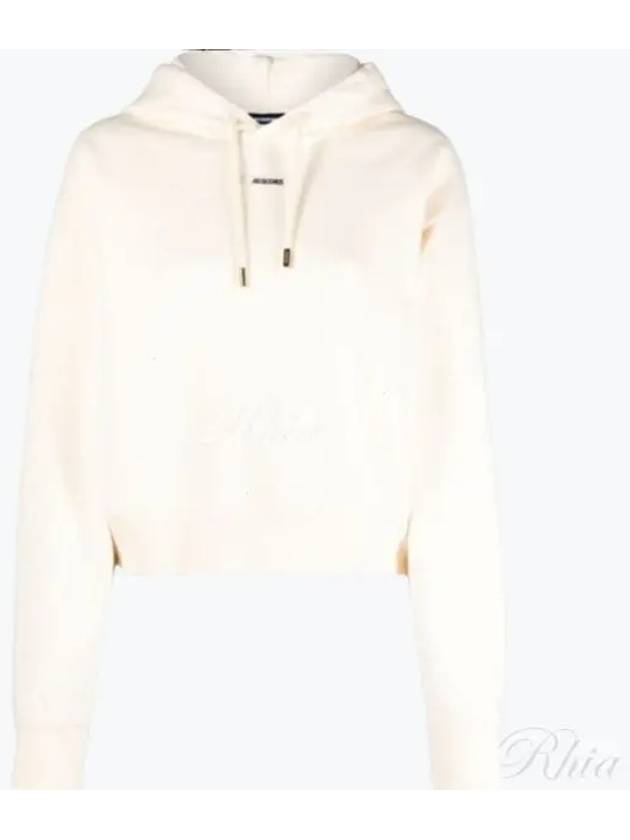 Le Sweatshirt Gros Grain Cotton Hoodie Light Beige - JACQUEMUS - BALAAN 2