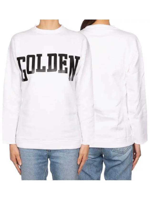 Logo Overfit Sweatshirt White - GOLDEN GOOSE - BALAAN 2