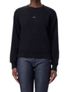 Boxy Micro Logo Sweatshirt Black - A.P.C. - BALAAN 2