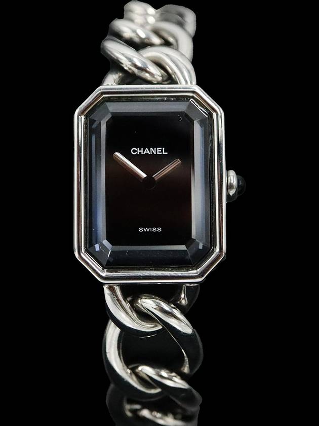 Chanel H7019 Steel Black Quartz Premiere Gourmet Chain Women s Watch - CHANEL - BALAAN 1