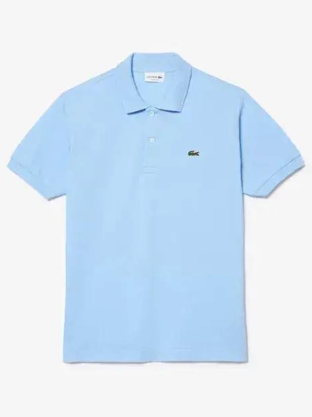 Men's Logo Classic Fit Cotton Short Sleeve Polo Shirt Panorama Blue - LACOSTE - BALAAN 2