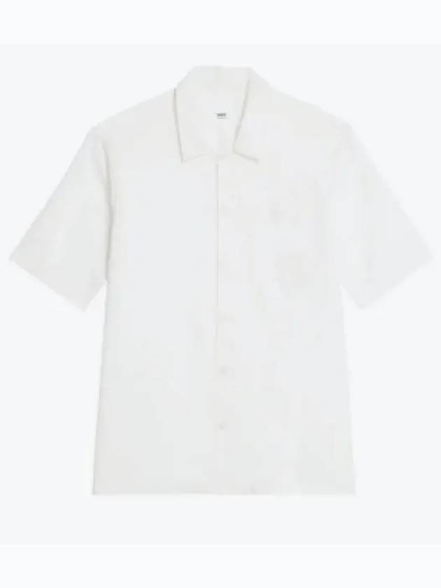 Cotton Short Sleeve Shirt White - AMI - BALAAN 2