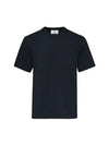 Small Heart Logo Short Sleeve T-Shirt Black - AMI - BALAAN 2