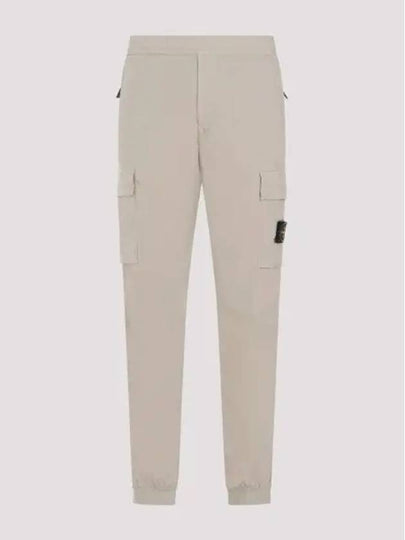 Stretch Cotton Tela Paracadute Cargo Straight Pants Sand - STONE ISLAND - BALAAN 2