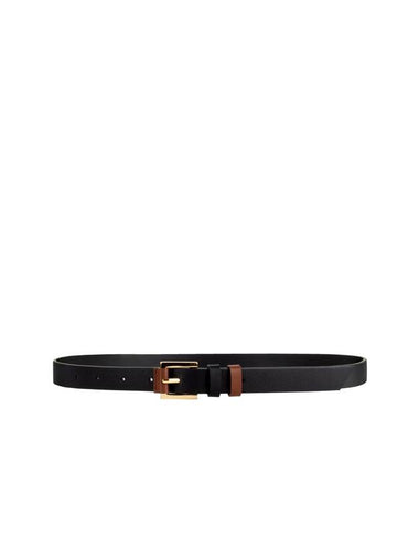 Trivett Buckle Leather Belt Brown Black - LECHROMAQI - BALAAN 1