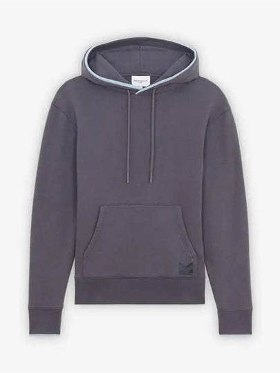 Tonal MK Embroidered Cotton Hoodie Anthracite - MAISON KITSUNE - BALAAN 2