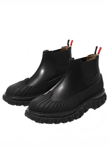 Calf leather mid top Chelsea duck boots - THOM BROWNE - BALAAN 1