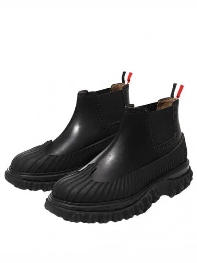 Calf Leather Mid Top Chelsea Duck Boots Men - THOM BROWNE - BALAAN 1