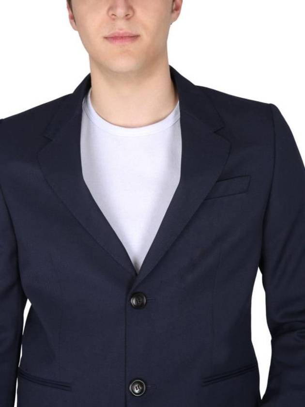 Two Button Blazer Jacket Navy - AMI - BALAAN 5