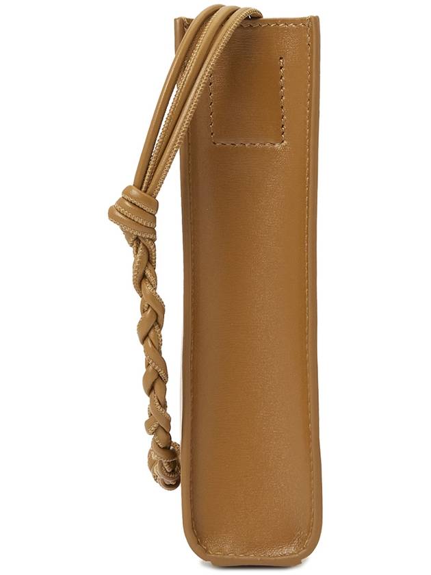 Tangle Smooth Leather Small Cross Bag Brown - JIL SANDER - BALAAN 4