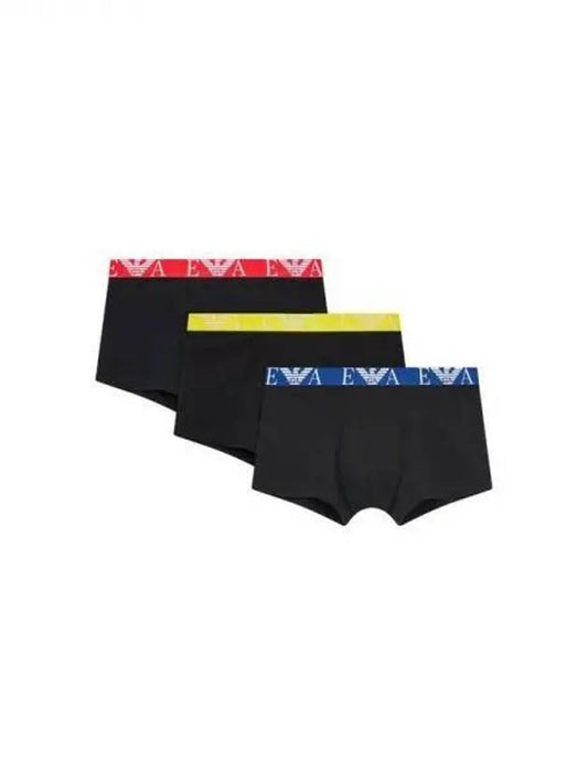 UNDERWEAR Online Exclusive Men s Eagle Logo Band Cotton Drawstring 3PACK Black 270097 - EMPORIO ARMANI - BALAAN 1