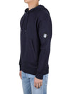 Logo Patch Drawstring Hoodie Navy - CP COMPANY - BALAAN 4