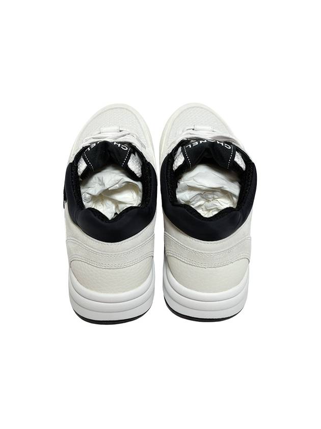 CC Logo Suede Tennis Low Top Sneakers Black - CHANEL - BALAAN 6