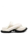 Oversole Strap Leather Sandals White - JIL SANDER - BALAAN 2