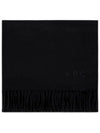 Ambroise Embroidered Muffler Black - A.P.C. - BALAAN 4