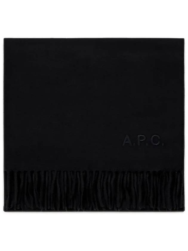 Ambroise Embroidered Muffler Black - A.P.C. - BALAAN 4